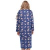 YafeMarte Women’s Long Sleeve Floral Design Nightgown with Lace Trim and Bow Accent - 4 of 4