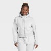 Women's Fleece Full Zip Hooded Sweatshirt - All In Motion™ - 3 of 4