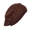 NPolar "Unisex Knit Beret Hat Winter Beanie for Women & Men, Soft Stretchy Skull Cap, Cozy & Stylish Cold Weather Accessory" Brown - 2 of 4