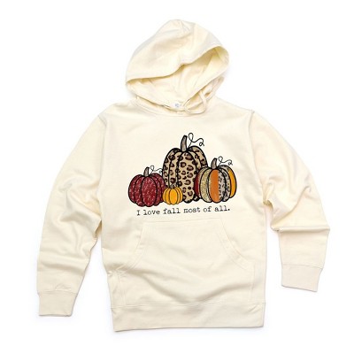 Simply Sage Market Women's Graphic Hoodie I Love Fall Most Of All Pumpkins