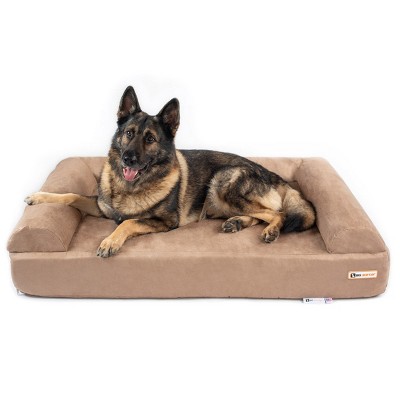 Big Barker 7 Pillow Top Orthopedic Dog Bed Headrest Edition, Giant, Khaki