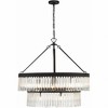 Crystorama Lighting Emory 9 - Light Chandelier in  Black Forged - 4 of 4