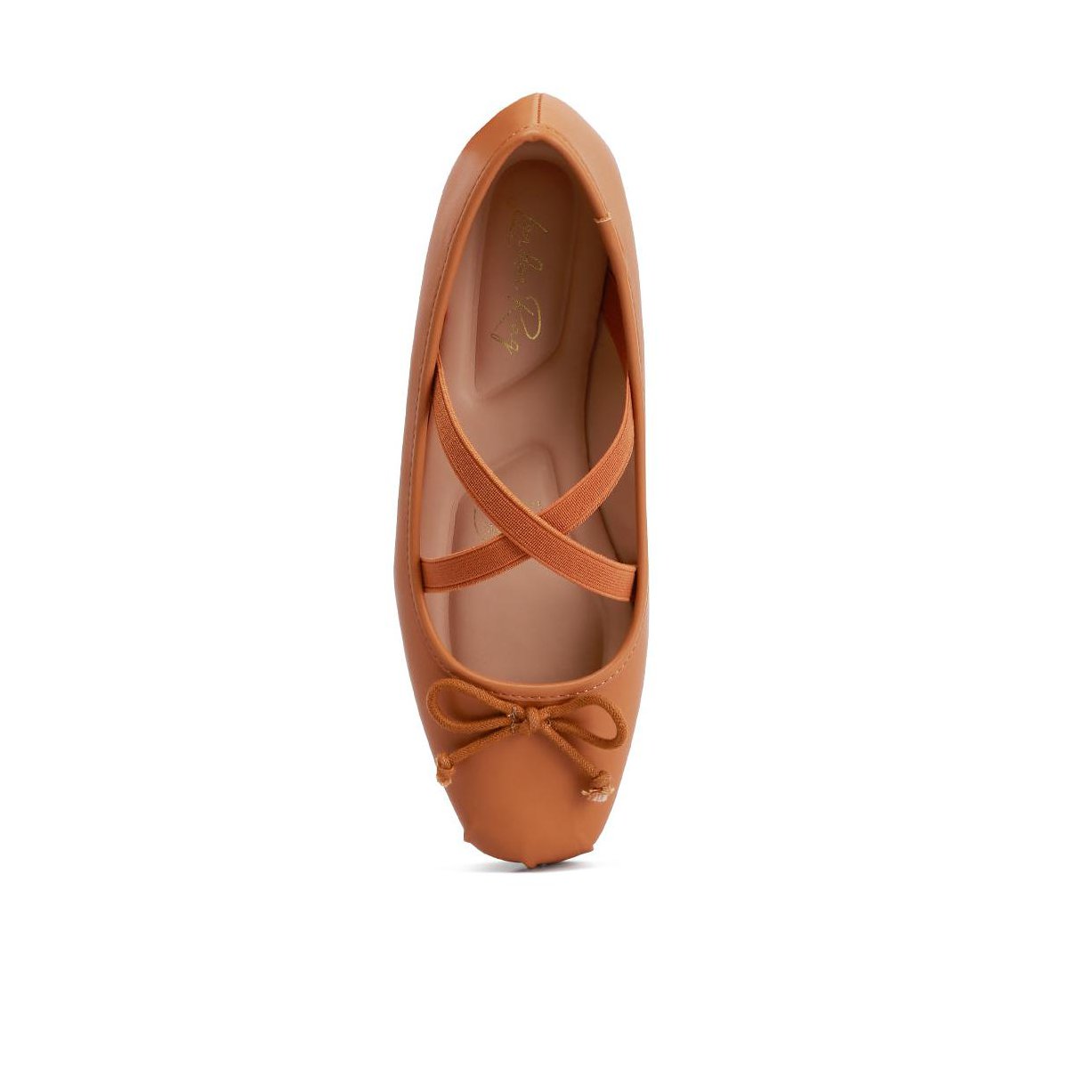 Обувь London Rag Womens Leina Recycled Faux Leather Ballet Flats 9 — фото 4