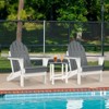 Aoodor HDPE Outdoor All-Weather Folding Adirondack Chair for Patio, Garden, Backyard, Deck Lawn Fire Pit 31.5'' (L) x 28.74'' (W) x 37'' (H) - 2 of 4