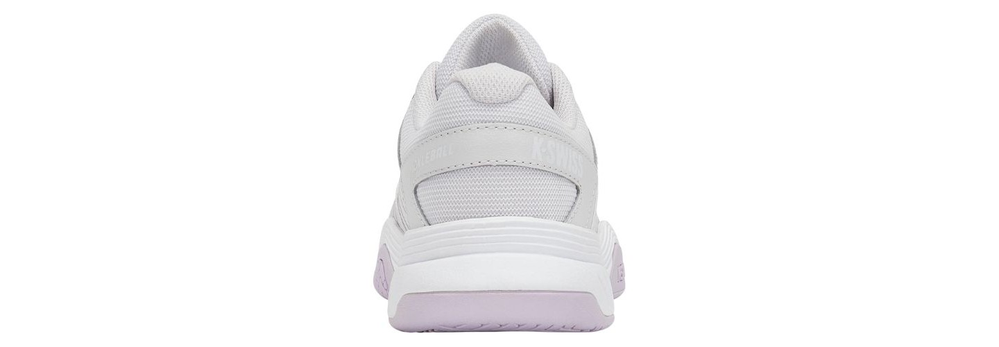 Женские кроссовки K-Swiss Court Express Pickleball Shoe (Nimbus Cloud/White/Purple Haze), цвет: Белый — фото 4