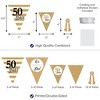 Big Dot of Happiness We Still Do - 50th Wedding Anniversary - DIY Anniversary Party Pennant Garland Decoration - Triangle Banner - 30 Pieces - 3 of 4
