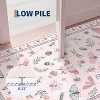 Rugs for Living Room, Floral Insect Botanical Area Rug, Soft Washable Non Slip Low Pile Rug Bedroom Home Decor - 4 of 4