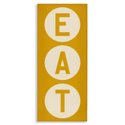 Stupell Industries Retro Style Eat Circle Letters Sign, 10" x 24"