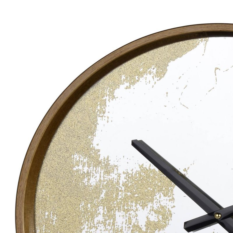 14.8&#34; Echo Dust Round Wall Clock Gold - A&#38;B Home, 3 of 5
