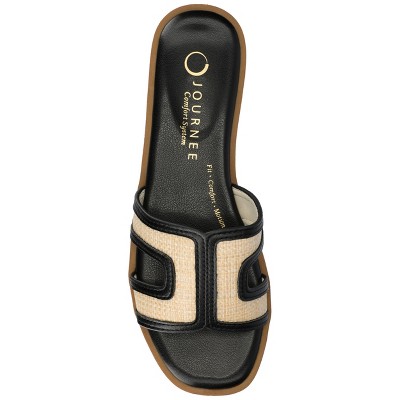 Journee Women's Primah Medium and Wide Width Flat Sandals - image 4