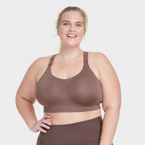 Women's Sculpt High Support Embossed Sports Bra - All In Motion™ Brown 1x :  Target
