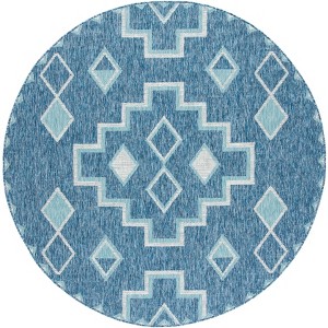 Courtyard CY8533 UV & Stain Resistant Non-Shedding Power Loomed Indoor/Outdoor Rugs - Safavieh - 1 of 4