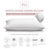 White Goose Down Pillow with 100% Certified RDS Down, and Removable Pillow Protector - image 2 of 4