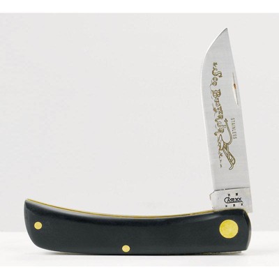 Case Sod Buster Jr Black Stainless Steel 3.63 in. Pocket Knife