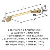 Amerock Ravino 6-5/16 Inch Pull for Cabinets, Drawers, and Furniture - 4 of 4
