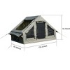 PAGED 9.8 x13ft Camping Tent Inflatable Camping Tents with Mesh and Chimney Window for Fishing, Car Camping, Hiking, Mountaineering - 3 of 4