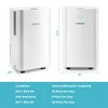 Costway 32-Pint Dehumidifier with Auto Defrost & 24H Timer Drain Hose 1,750 Sq. ft Coverage Area - 3 of 4