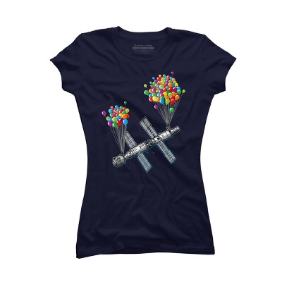 Junior's Design By Humans The Magic of satellites By Raxarts T-Shirt