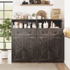 Farmhouse Storage Cabinet with Drawers and Adjustable Shelves, Freestanding Kitchen Pantry Storage Cabinet - 3 of 4