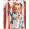 Deux par Deux Girl Organic Cotton Tee Fruits on White Background - 2 of 4