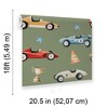 Veer Decor Vintage Race Cars Peel and Stick Wallpaper - 2 of 4