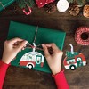 Big Dot of Happiness Camper Christmas - Red and Green Holiday Decorations - Christmas Tree Ornaments - Set of 12 - 3 of 4