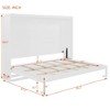 Queen Size Murphy Bed Cabinet, Wood Murphy Bed Platform Chest Bed Frame, Folding Wall Bed for Bedroom - 3 of 4