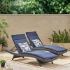 Christopher Knight Home Salem Outdoor Wicker Armless Adjustable Chaise Lounges with Cushion (Set of 2) - 2 of 4