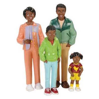 Inclusive Multigenerational Vinyl Family Toy Set, 8 Pieces