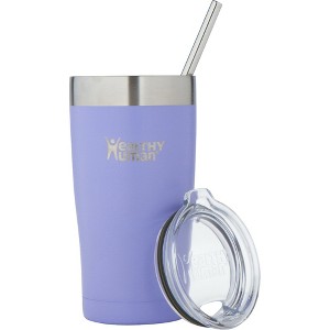 Healthy Human Stainless Steel Tumbler with Straw & Lid |(20oz, Lilac) - 1 of 4