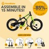 RoyalBaby Rocket Outdoor Children's Bicycle Sporty BMX-Style Kid Bike with Training Wheels, Reflectors, and Adjustable Seat - 4 of 4