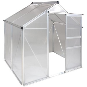 Machrus Ogrow 4 x 6 FT Walk-In Greenhouse with Sliding Door and Adjustable Roof Vent - 1 of 4