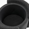 CAVINAS Luxury Boucle Storage Ottoman Bench,Lamb Wool Footstool with Hidden Storage,End of Bed Storage Bench for bedroom,Living Room - 4 of 4