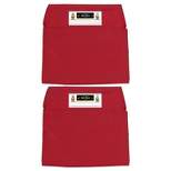 Seat Sack Laminated Fabric Standard Seat Sack 14"" Red Pack of 2 (SSK00114RD-2) 