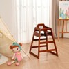 NicBex Solid Wood Baby Kids Dining Chair Booster Chair,Portable Kid Feeding Seat Chair with Safety Belt,Easy to Clean - 2 of 4