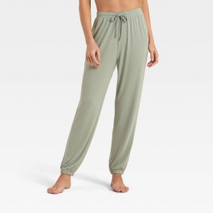Women's Cooling Jersey Jogger Pajama Pants - Auden™ - 1 of 4