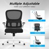 Lirago Ergonomic Office Chair Adjustable Height Lumbar Support, Breathable Mesh Seat & Flip-Up Armrests Swivel Rolling Chair White - 2 of 4