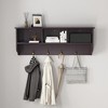 Chery Life Entryway Wall Mounted Coat Rack with 4 Dual Hooks, Living Room Wooden Storage Shelf - 4 of 4