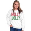 Christmas Saying Holly Jolly Xmas Sweatshirt for Men or Women Brisco Brands - 3 of 4