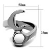 Slickblue Novelty Wrench & Nut Ring for Men – Silver Polished Stainless Steel, Mechanical-Inspired, Sizes 8–13 - 2 of 4