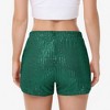 Anna-Kaci Women's Sequin Shorts Elastic Waist Sparkly Party Bottoms with Pockets - 4 of 4