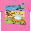Girls Dog Man Tee - Dog Man, Li'l Petey and 80-HD running on pink - 2 of 2