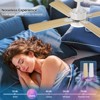 Aheaplus Modern Ceiling Fan with Dimmable Light - 4 of 4