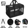 SEVOBAL Pet Travel Carrier Soft Sided Portable Bag for Cats, Small Dogs, Kittens or Puppies,Black, (12"*12"*17") - 4 of 4