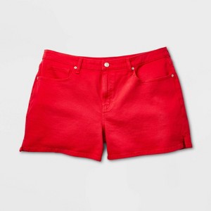 Women's Mid-Rise Midi Denim Shorts - Wild Fable™ - 1 of 3