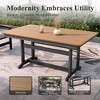 Captiva Designs 7pc Patio Furniture Set with Rectangle Table and Arm Chairs - 3 of 4