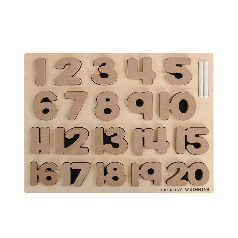 Creative Beginning Chalkboard-Based Alphabet & Number Puzzles - Set of 2 Puzzles, 3 of 7