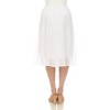 White Mark Women's Chiffon Pleated Midi Skirt - 3 of 4