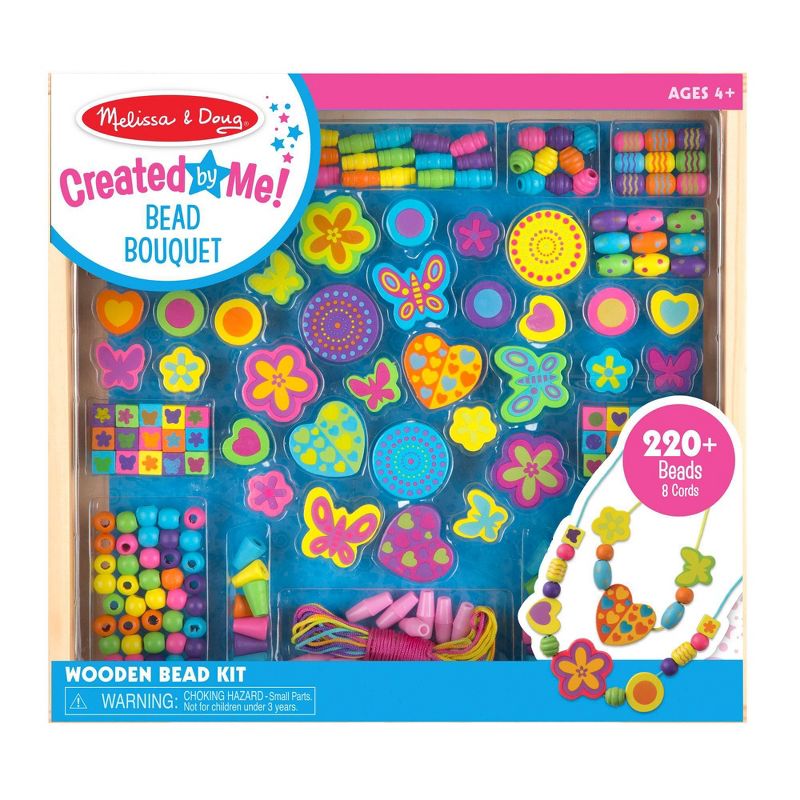 Melissa &#38; Doug Bead Bouquet Deluxe Wooden Bead Set With 220+ Beads for Jewelry-Making, 4 of 11