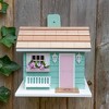 Home Bazaar 7" She Shed Wood Bird House Aqua - 3 of 3